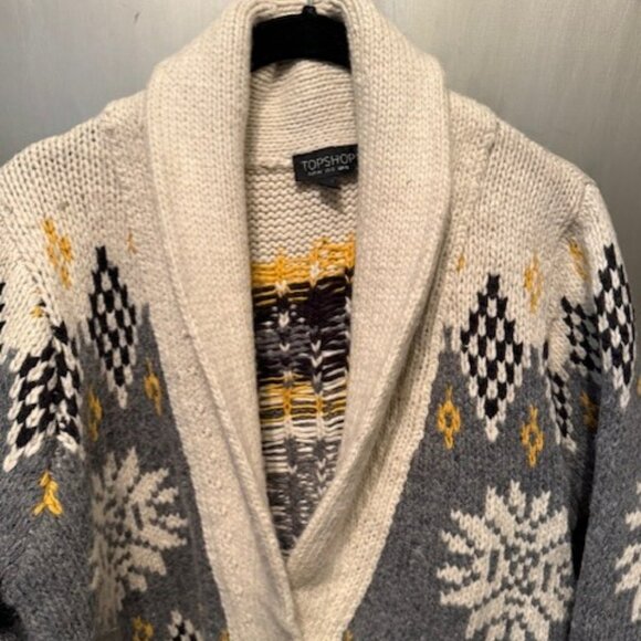 Topshop starsky Fair Ilse cardigan Sweater - NWOT - Picture 7 of 16